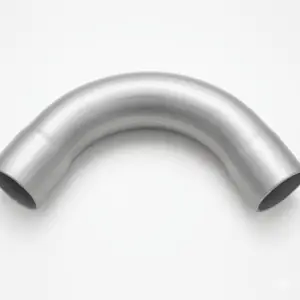 EL-352-Z: 3.5" OD 16 Gauge 90 Degree Expanded End Galvanized Vacuum Elbow