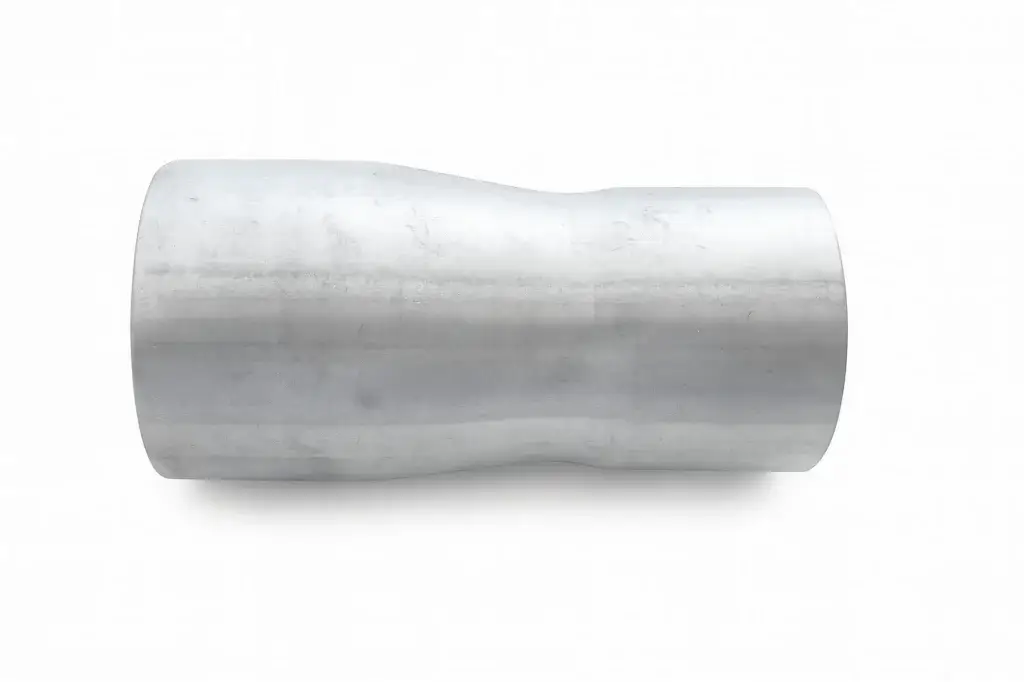 Industrial vacuum expanded-end reducer for connecting different tubing diameters in vacuum and pneumatic conveying systems
