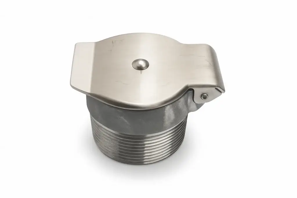 Industrial vacuum inlet valve for central vacuum tubing and pneumatic conveying system connections