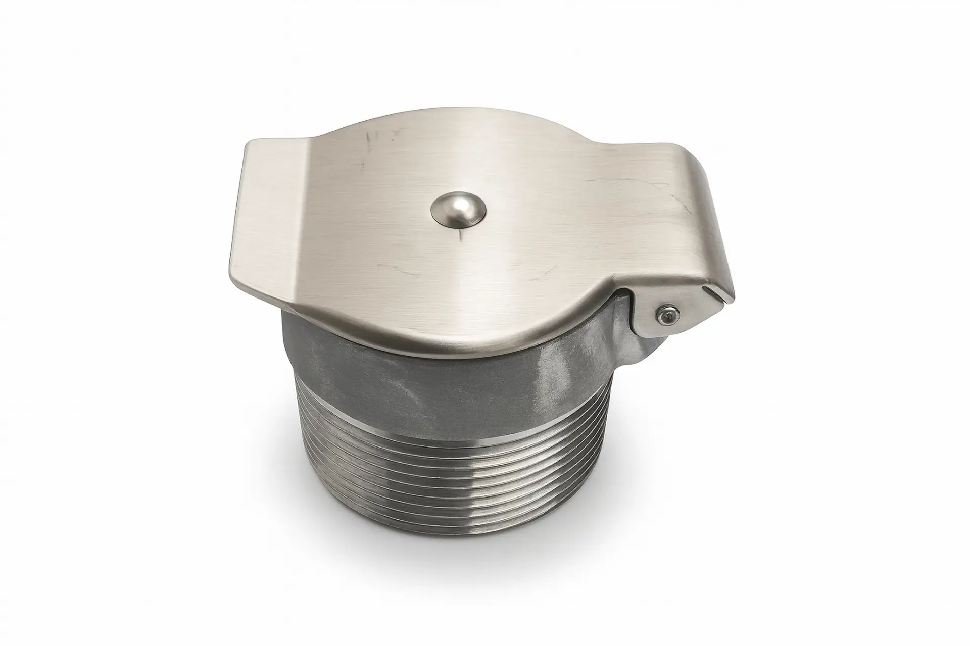 Industrial vacuum tubing elbow with smooth curved metal construction and open ends for dust collection and pneumatic conveying systems